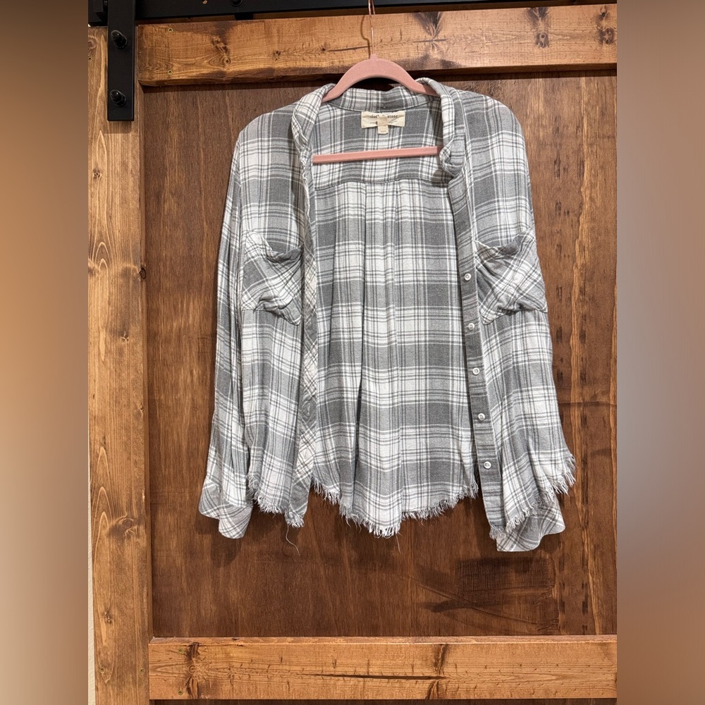 Anthropologie plaid flannel